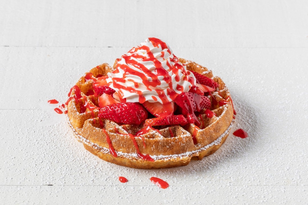 STRAWBERRIES AND WHIPPED CREAM WAFFLE