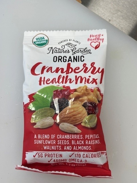 Organic Trail Mix Snack Bag