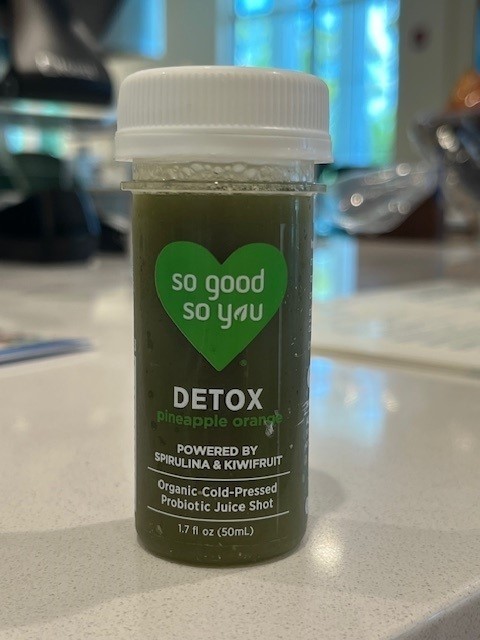 DETOX Probiotic Juice Shots, Pineapple Orange