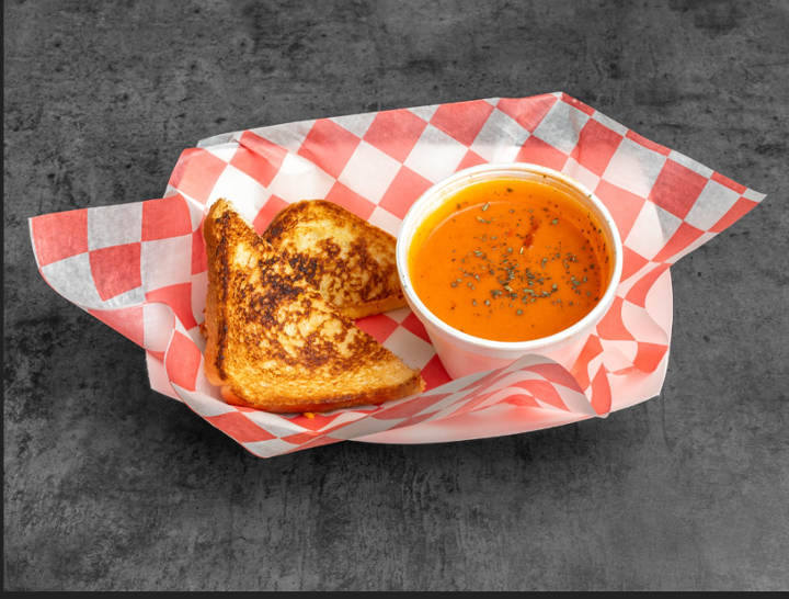 Grilled Cheese & Tomato Basil Soup