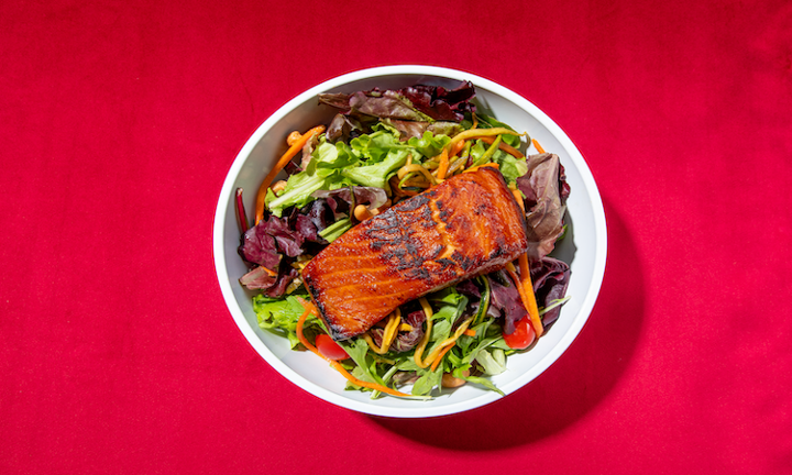 Teriyaki Glazed Salmon Salad