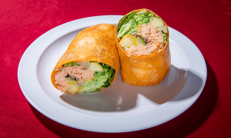 MED Grilled Salmon Wrap Combo