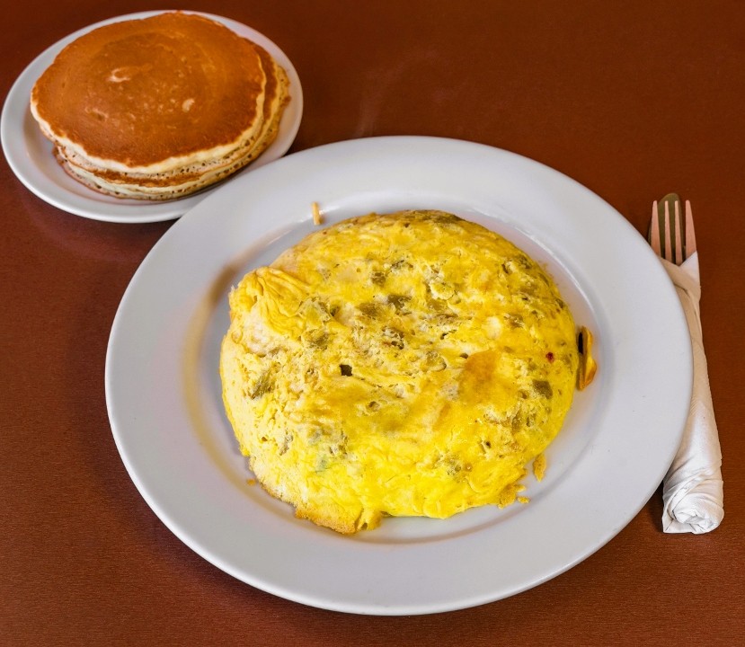 Green Chile & Pepper Jack Cheese Omelette