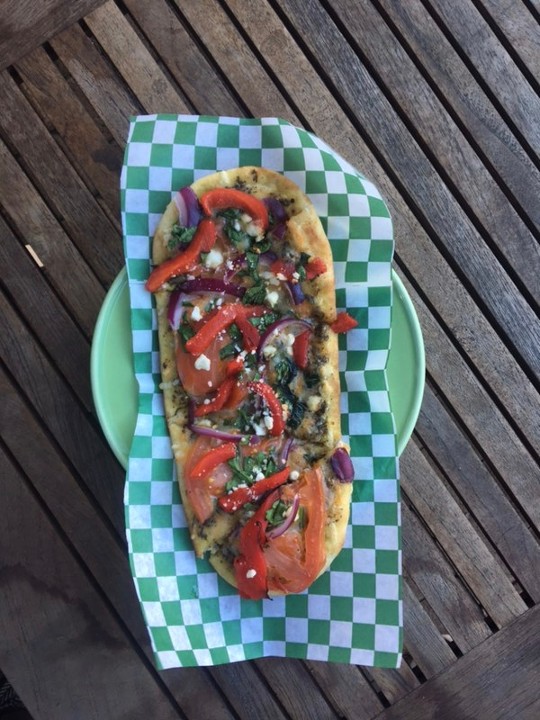 Roasted Pepper & Tomato Flatbread