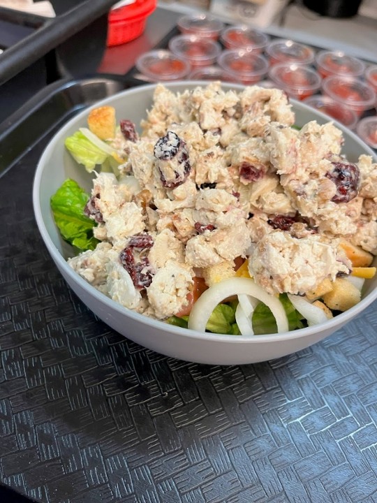 #Caesar Salad Topped With Egg Salad, Chicken Salad or Tuna Salad