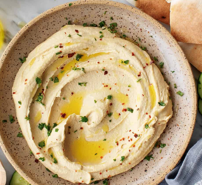 HUMMUS PLATE WITH TEHINA