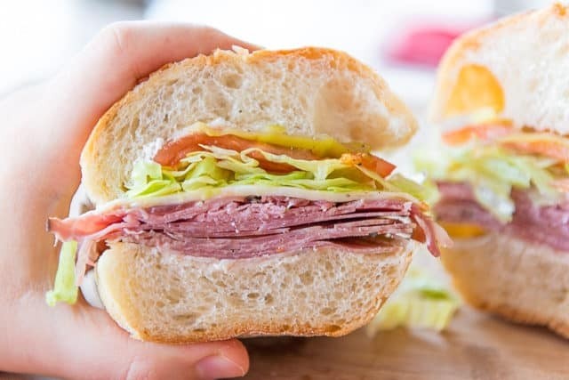 Salami & Cheese Sandwich