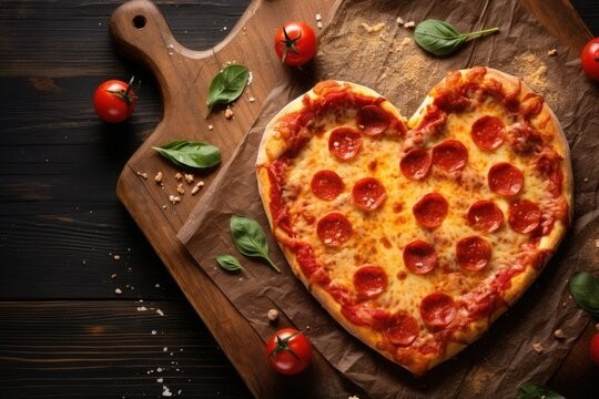 9" Heart Pizza