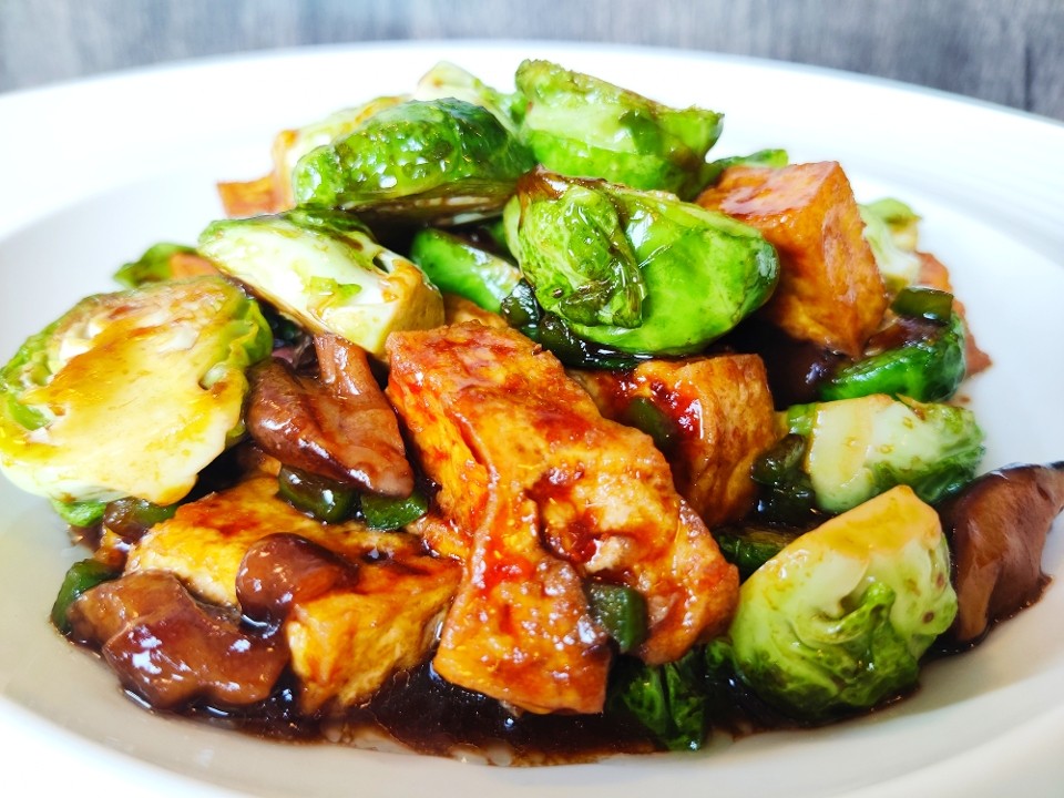 Braised Brussel Sprout & Tofu