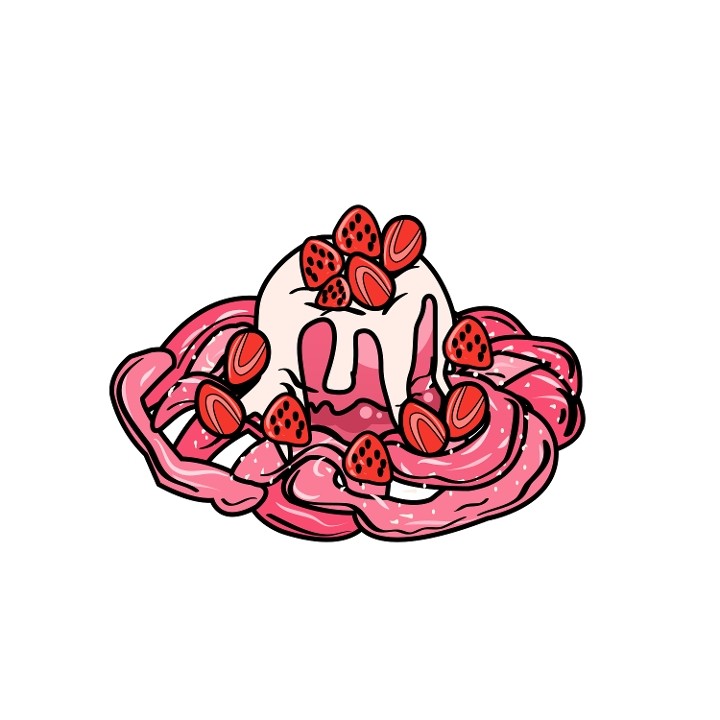 3. Strawberry Sweets Funnel Cake