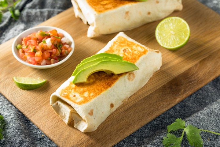 Beans, Cheese and Tomato Burritos