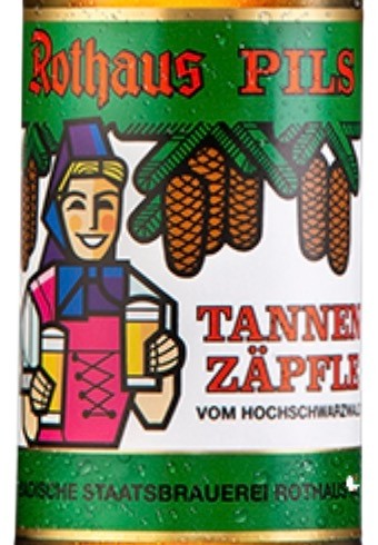 Rothaus Tannenzaepfle Bavarian Pils, 11.2 oz Bottle