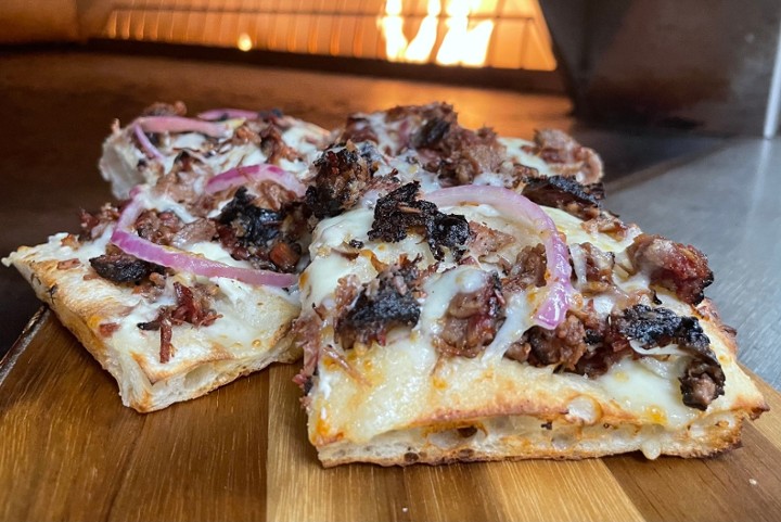 Roman Hot Honey Brisket Pizza