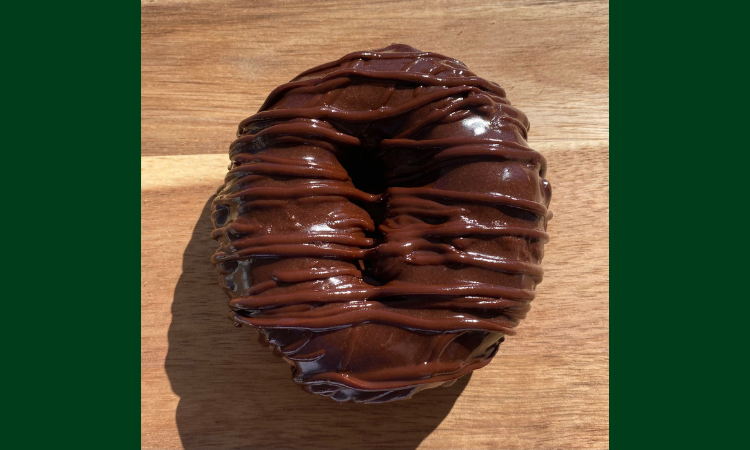 Vanilla Chocolate Frosted Donut