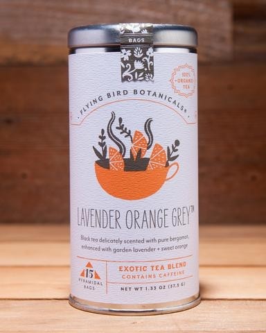 Lavender Orange Grey - 15 Bag Tin