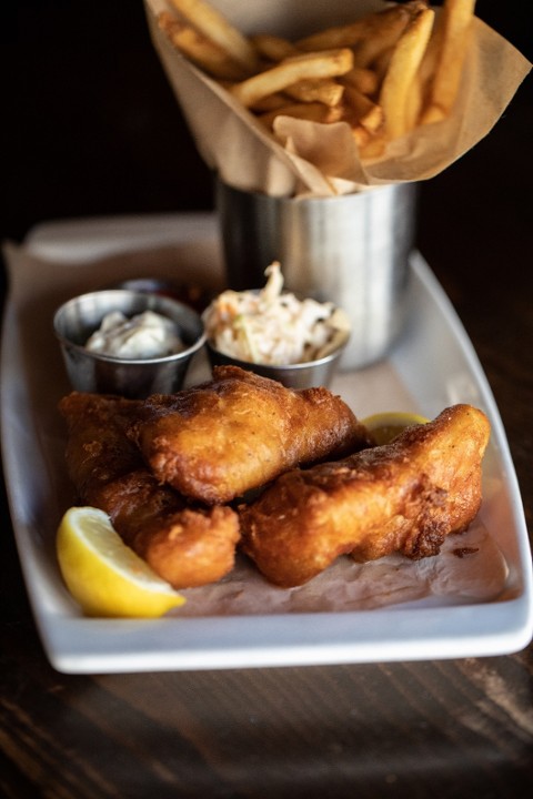 Harp-Battered Fish 'N Chips