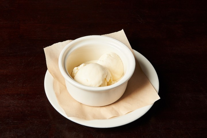 Scoop of Vanilla Ice Cream