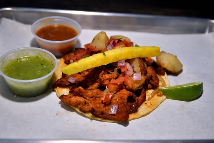 Taco Al Pastor (Marinated Pork & Pineapple)