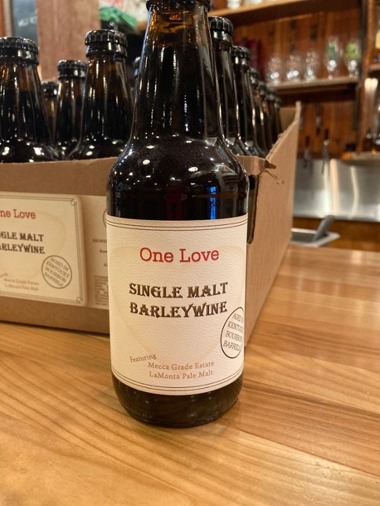 12oz bottle One Love Barleywine