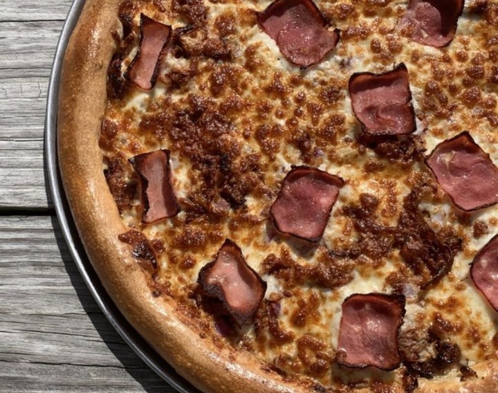 Small Open Pit BBQ Pizza