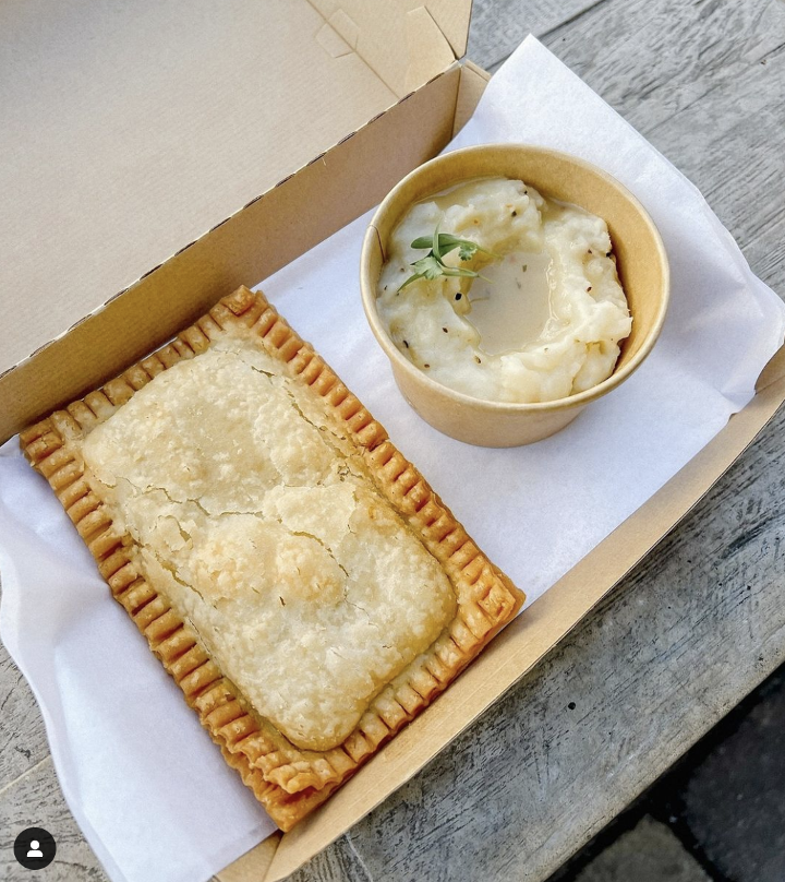 Chicken Pie Pop Tart + Mashed Potatoes