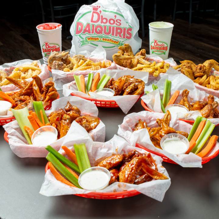 D'Bo's Wing Family Pack - 50 Party Wings