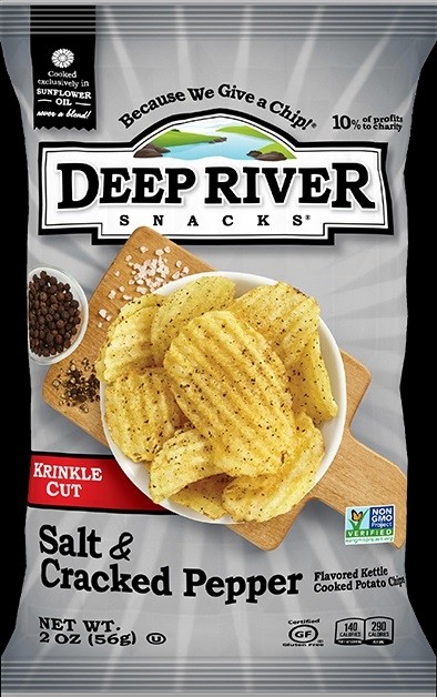 Salt and Cracked Pepper Potato Chips - Deep River