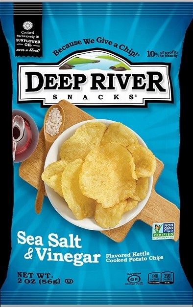 Sea Salt and Vinegar Potato Chips - Deep River