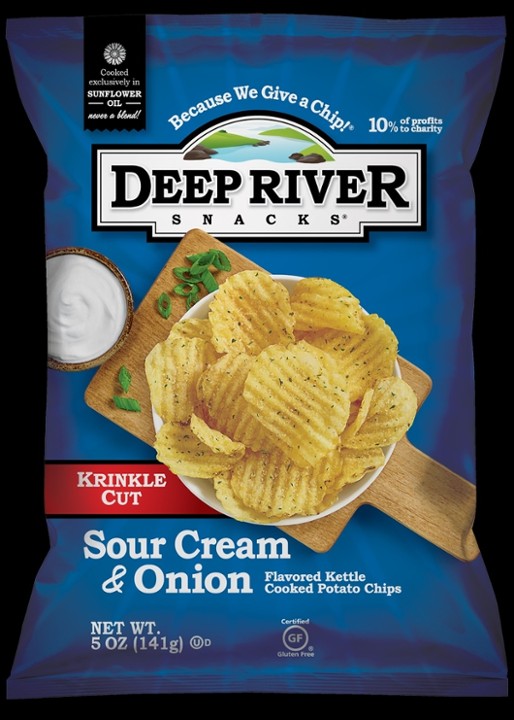 Sour Cream and Onion Potato Chips - Deep River