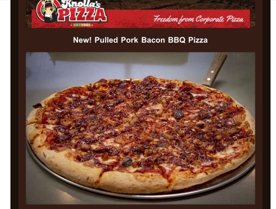Lg. Pulled Pork Bacon BBQ- NY Style