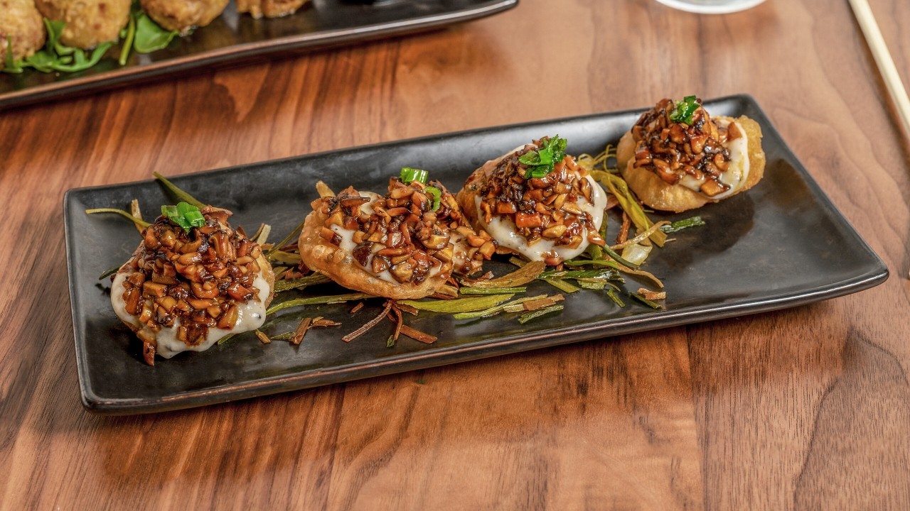 Truffle Mushroom Scallion Pancakes