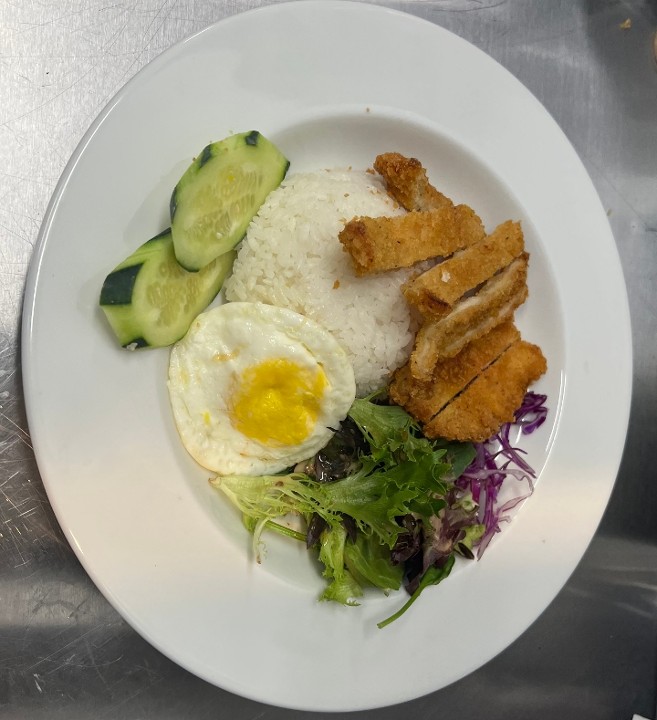 Crispy Rice Plate - Chicken Katsu