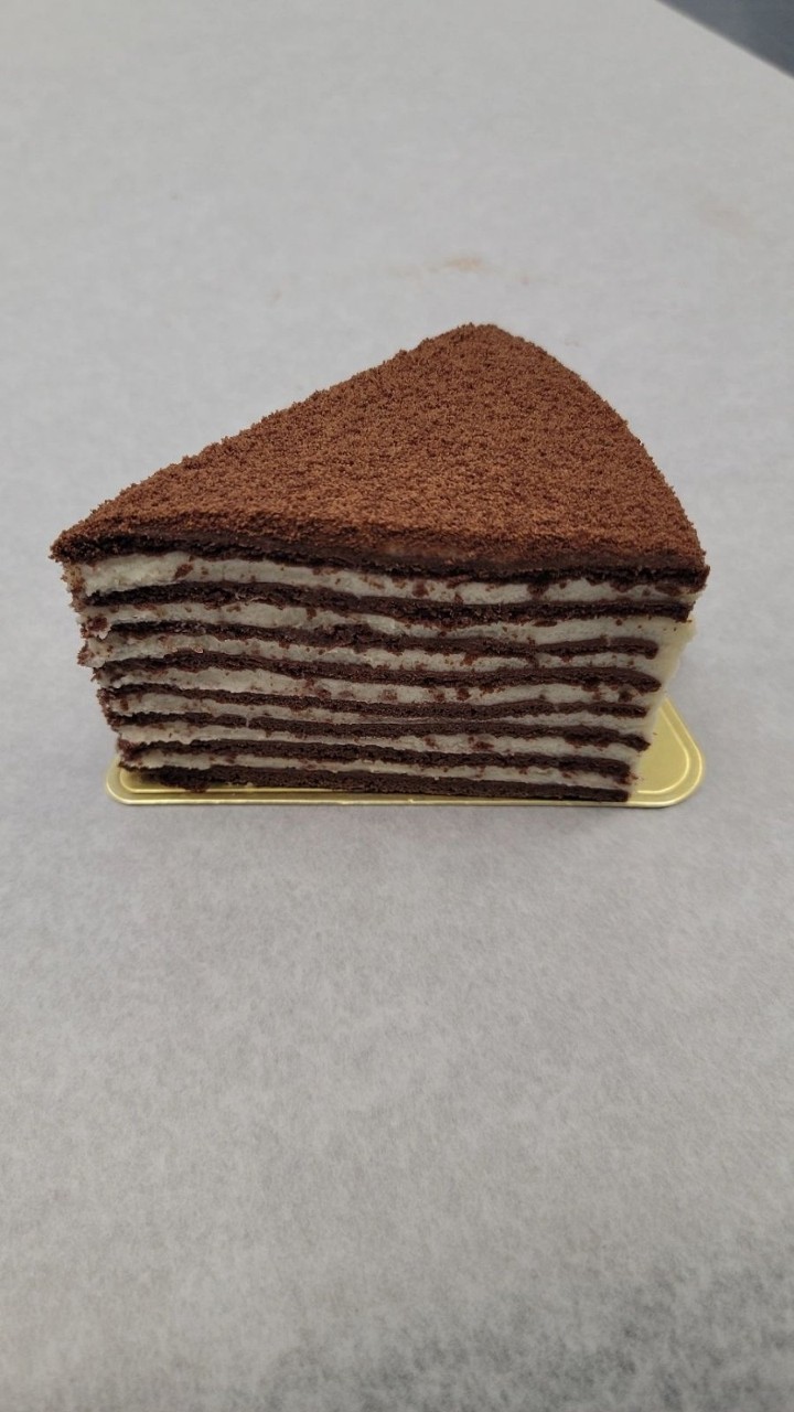 Spartak Cake Slice (Chocolate Honey Cake)