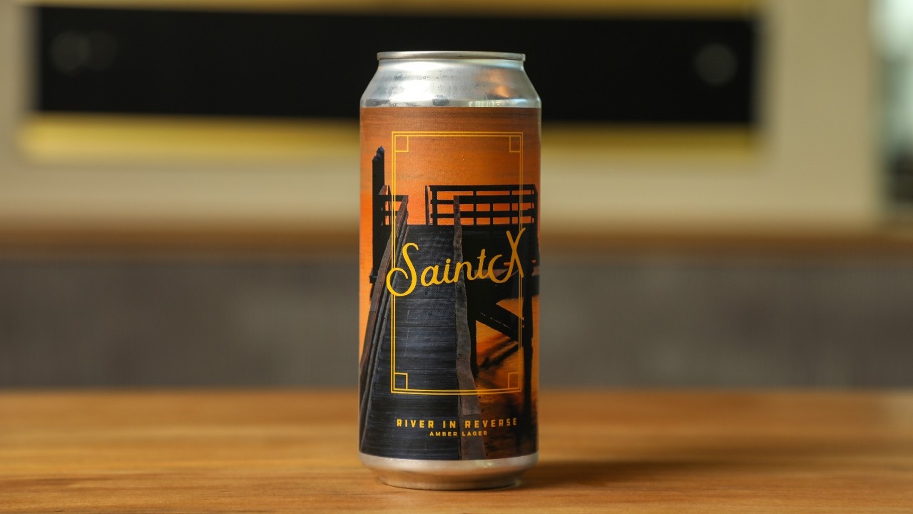 Saint X River in Reverse, Czech Amber Lager (16oz. Can)
