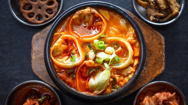 Dumpling Tofu Soup