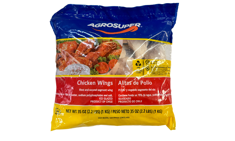 Chicken Party Wings 2.2 LB Bag