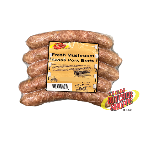 Mushroom Swiss Pork Brats 5ct