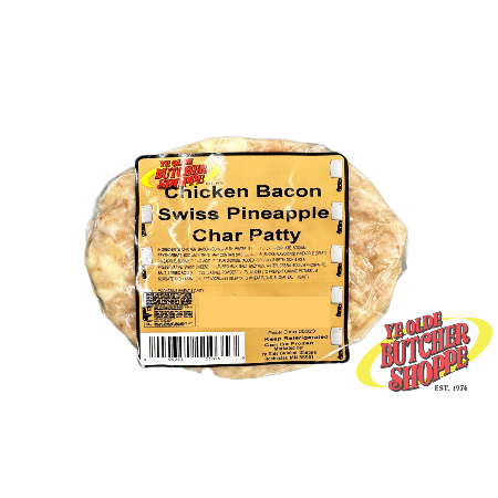 Chicken Bacon Swiss & Pineapple Char Patty