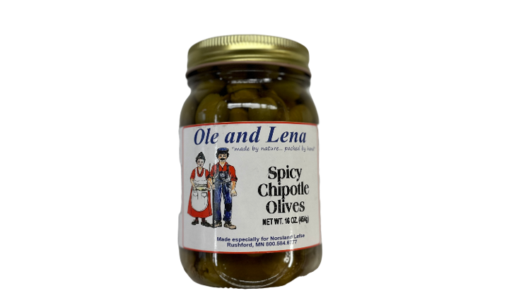 Ole and Lena Spicy Chipotle Olives