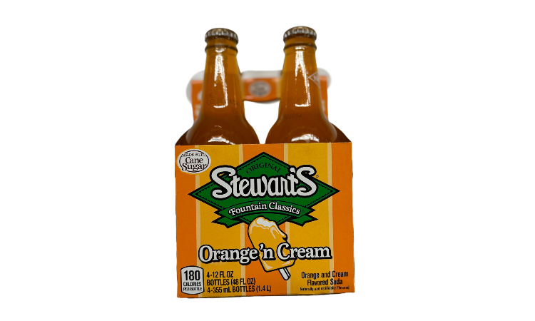 Stewart's Orange'N Cream 4pk Soda