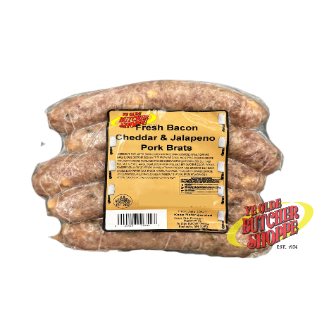 Bacon Cheddar & Jalapeno Pork Brats 5ct