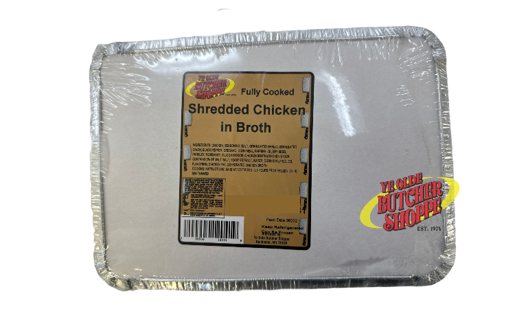 Shredded Chicken in Broth