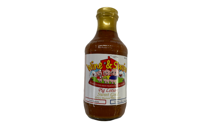 Wine & Swine Sweet Gold Pig Lotion BBQ Sauce