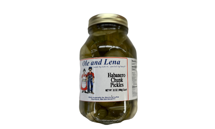 Ole and Lena Habanero Chunk Pickles