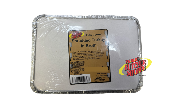 Shredded Turkey in Broth