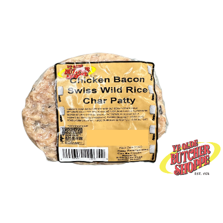 Chicken Bacon Swiss Wild Rice Char Patty
