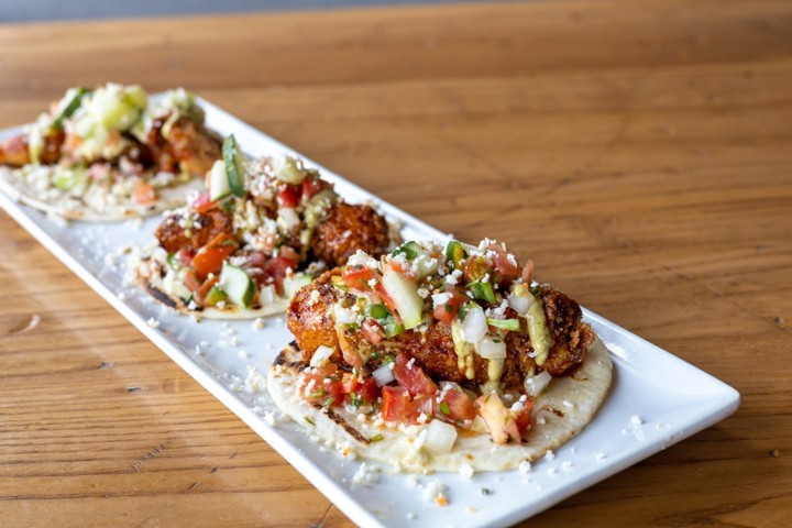 Fried Chicken Street Tacos