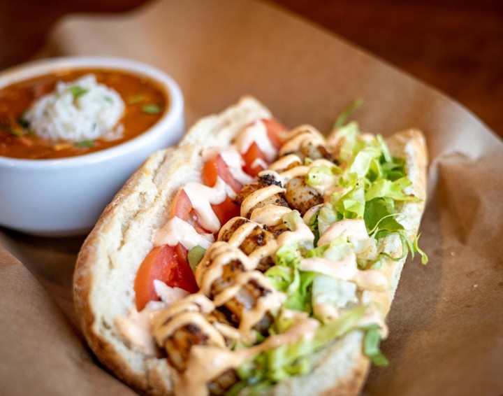 Blackened Shrimp PoBoy