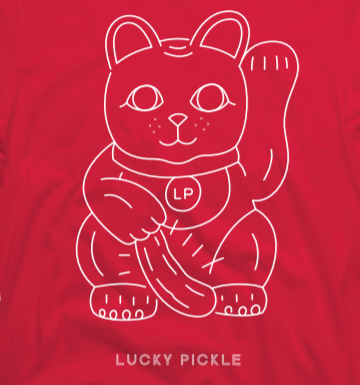 Red Lucky Cat Shirt
