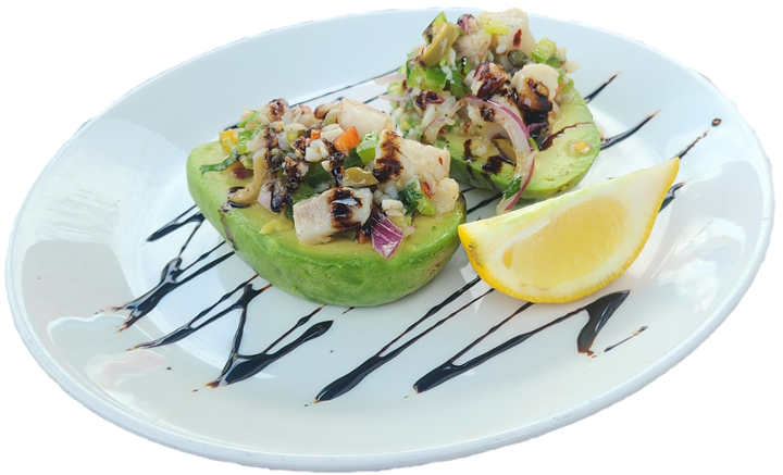 seafood stuffed avocados